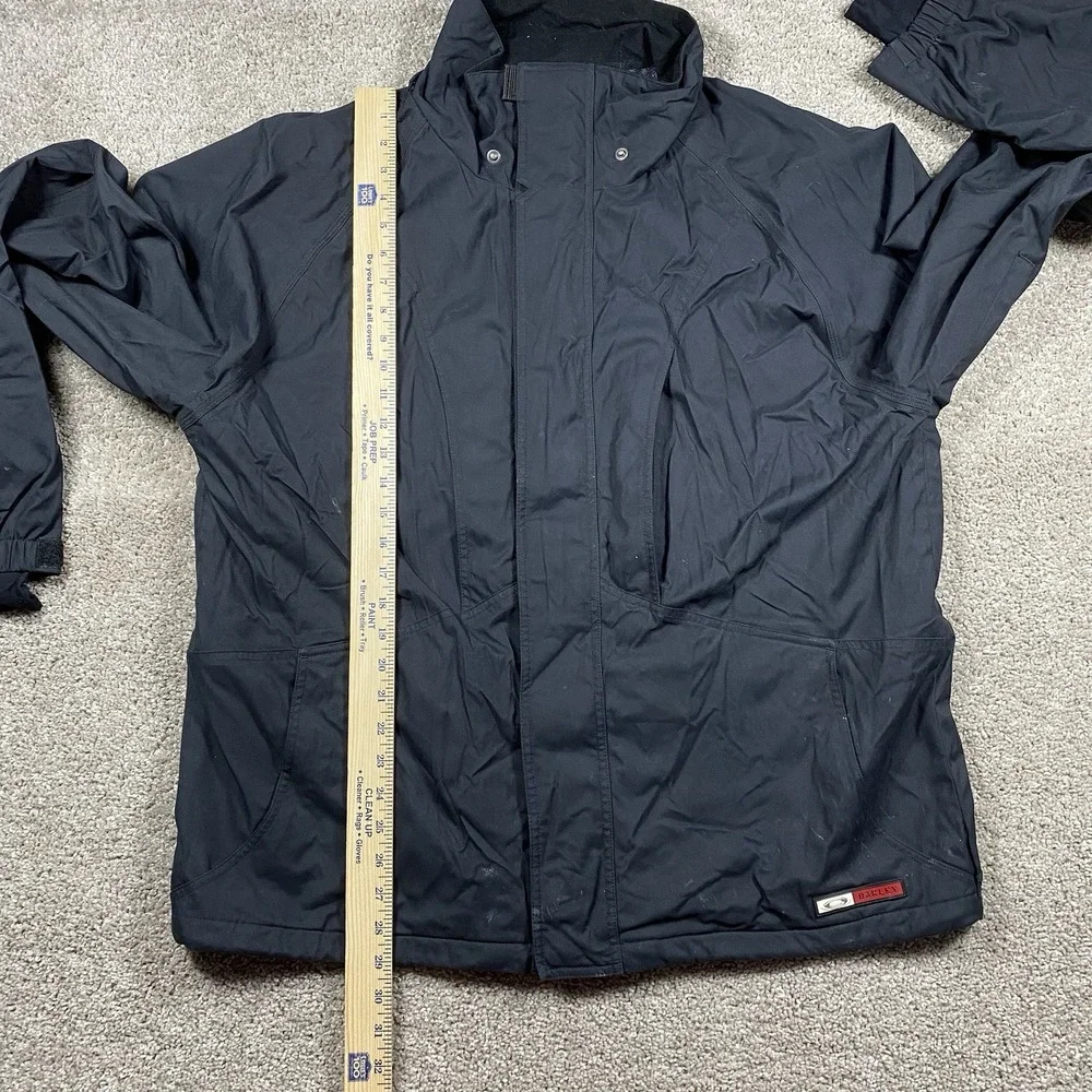 Vintage 90s Y2K Oakley Software Jacket Mens Large Nitro Fuel Full Zip Ski Black‎